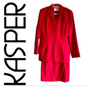 SET Kasper for ASL Fitted Jacket & Skirt Suit